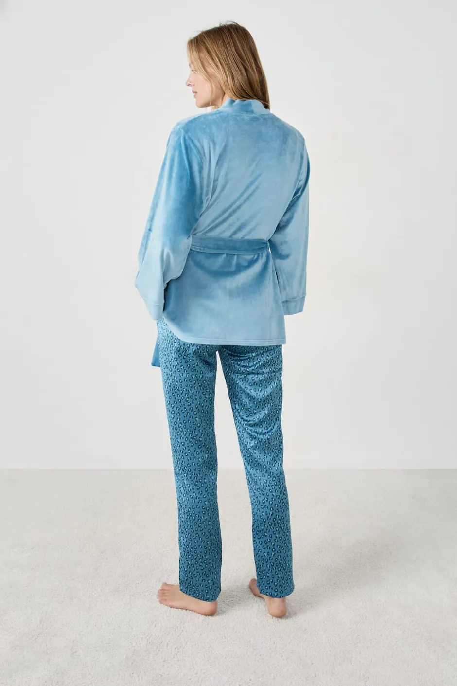ETAM Pijamas Calentitos|Pijamas 2 Y 3 Piezas|Pijama de 3 piezas GRIS