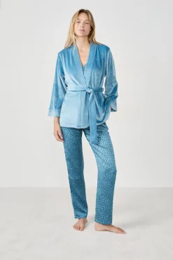 ETAM Pijamas Calentitos|Pijamas 2 Y 3 Piezas|Pijama de 3 piezas GRIS