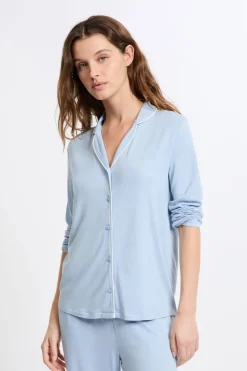 ETAM Los Pijamas Más Responsables|Pijamas 2 Y 3 Piezas|Pijama de 2 piezas de manga larga AZUL CIELO