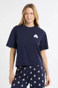 ETAM Los Pijamas Más Responsables|Pijamas 2 Y 3 Piezas|Pijama de dos piezas con estampado de perros marino