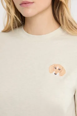 ETAM Los Pijamas Más Responsables|Pijamas 2 Y 3 Piezas|Pijama de dos piezas con estampado de perros BEIGE