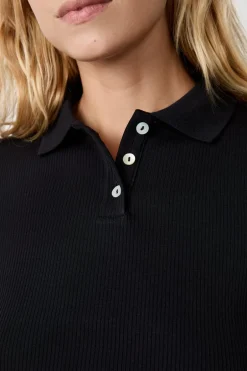 ETAM Manga Corta|Camisetas|Polo de manga corta NEGRO