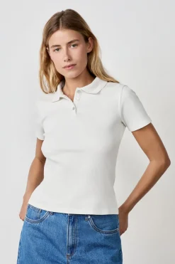 ETAM Manga Corta|Camisetas|Polo de manga corta BLANCO