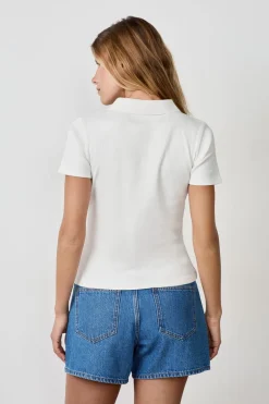 ETAM Manga Corta|Camisetas|Polo de manga corta BLANCO