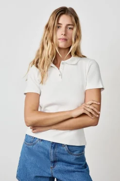 ETAM Manga Corta|Camisetas|Polo de manga corta BLANCO
