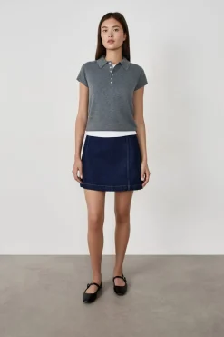 ETAM Manga Corta|Jerséis|Polo de manga corta con botones GRIS