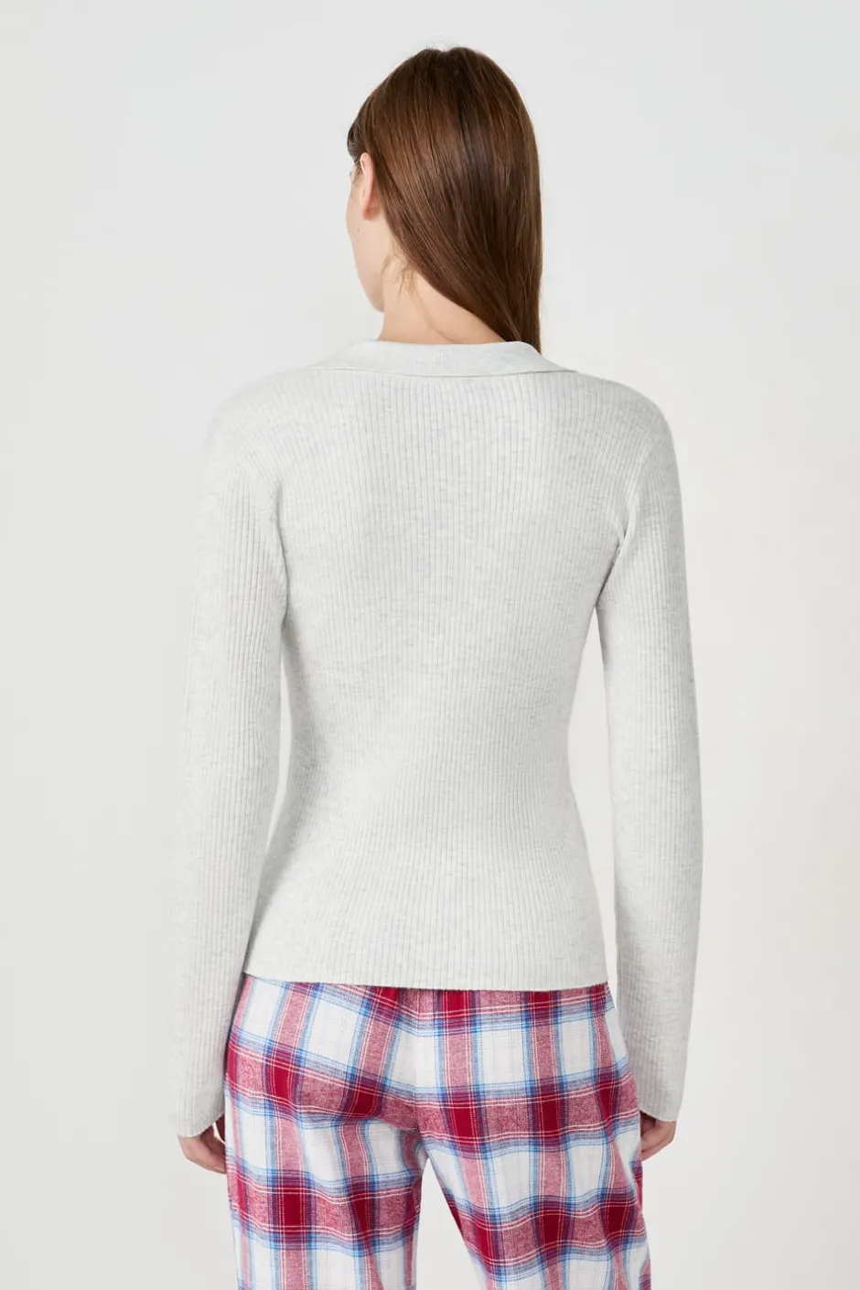 ETAM Ponchos, Sudaderas Y Chaquetas|Los Pijamas Más Responsables|Polo de manga larga GRIS CLARO