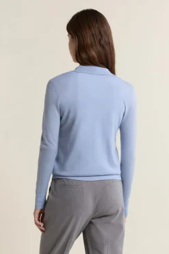 ETAM Jerséis|Polo de manga larga de lana AZUL