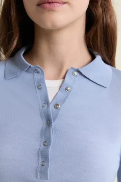 ETAM Jerséis|Polo de manga larga de lana AZUL