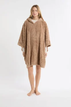 ETAM Pijamas Calentitos|Ponchos, Sudaderas Y Chaquetas|Poncho con mangas 3/4 ARENA