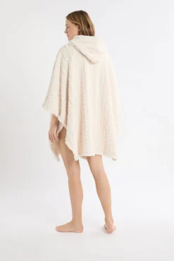 ETAM Pijamas Calentitos|Ponchos, Sudaderas Y Chaquetas|Poncho con mangas 3/4 CRUDO