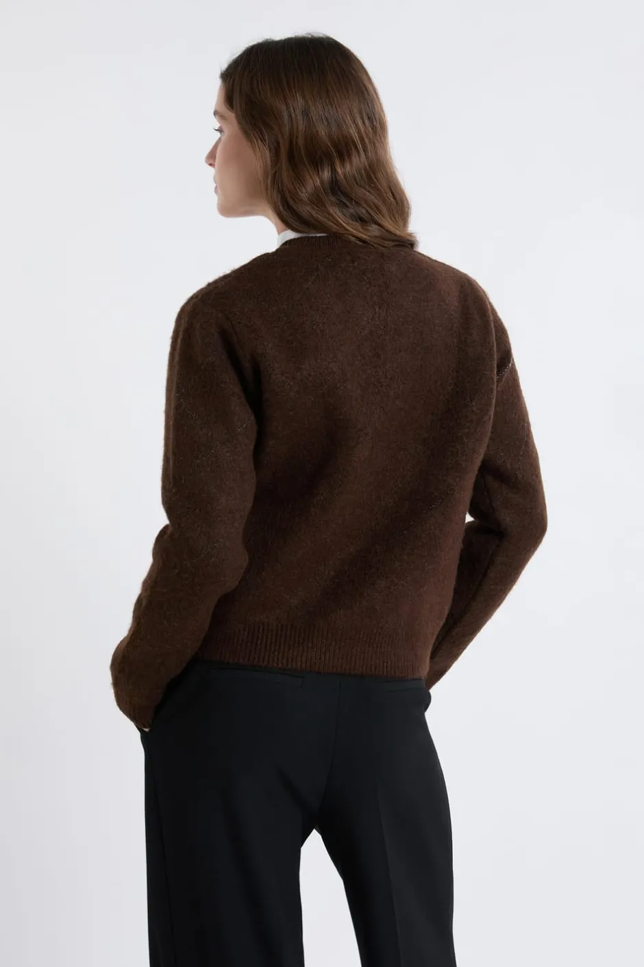 ETAM Fantasía|Cuello Redondo|Pull col rond à motifs CHOCOLAT