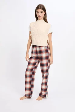 ETAM Accesorios|Ponchos, Sudaderas Y Chaquetas|Pull sans manches à nouer ECRU
