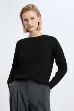 ETAM Jerséis|Pull torsadé dos nu NOIR