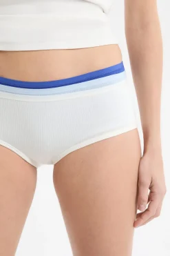 ETAM Culotte|Packs De Braguitas|Set de 3 bragas culottes de algodón AZUL NOCHE