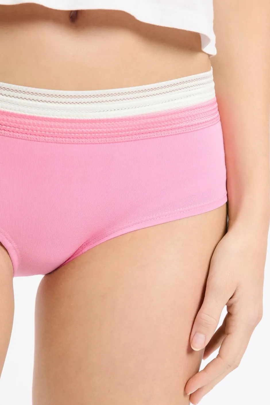 ETAM Culotte|Packs De Braguitas|Set de 3 bragas culottes de algodón y encaje con motivos ROSA
