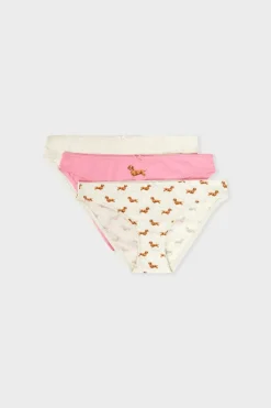 ETAM Braguita|Packs De Braguitas|Set de 3 bragas de algodón ROSA