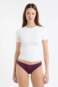 ETAM Braguita|Packs De Braguitas|Set de 3 bragas de algodón MORADO