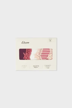 ETAM Braguita|Packs De Braguitas|Set de 3 bragas de algodón MORADO