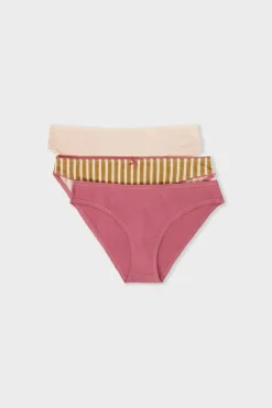 ETAM Braguita|Packs De Braguitas|Set de 3 bragas de algodón BLUSH