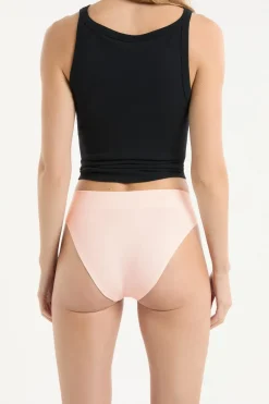 ETAM Talle Alto|Braguita|Set de 3 bragas de algodón ROSA EMPOLVADO