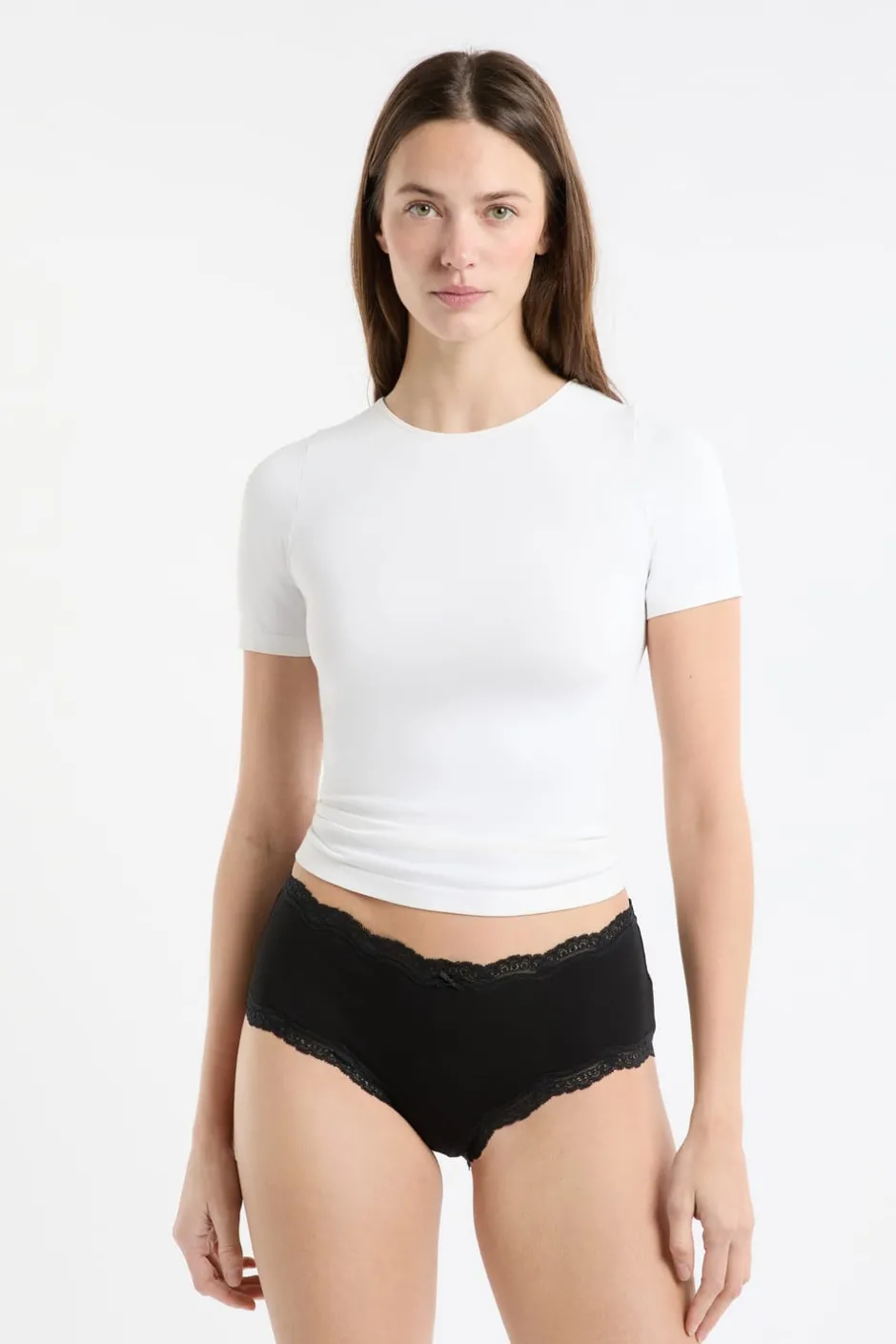 ETAM Culotte|Packs De Braguitas|Set de 3 braguitas culotte de algodón y encaje MULTICOLOR