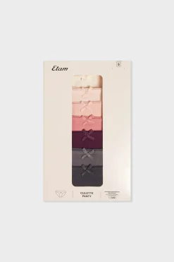 ETAM Braguita|Packs De Braguitas|Set de 7 braguitas de algodón MULTICOLOR