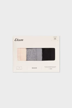 ETAM Culotte|Packs De Braguitas|Set de 3 calzoncillos de algodón MULTICOLOR