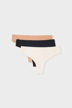 ETAM Packs De Braguitas|Set de 3 tangas MULTICOLOR