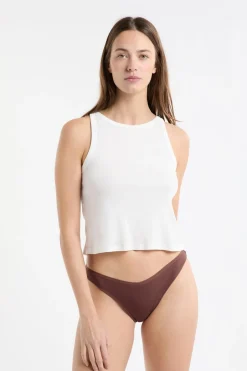 ETAM Tanga Brasileño|Packs De Braguitas|Set de 3 tangas de algodón BEIGE