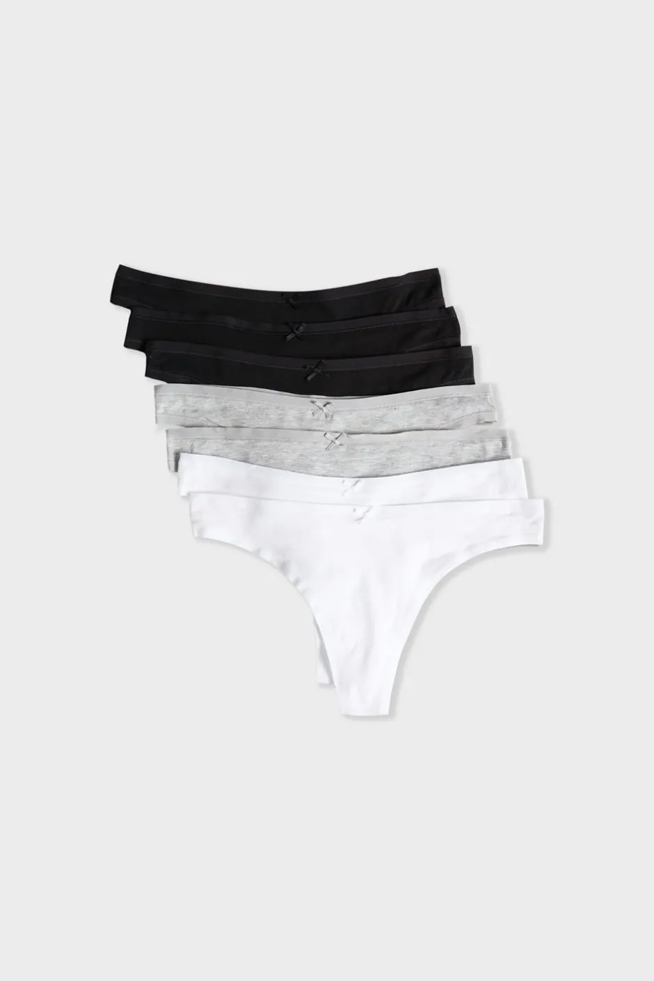ETAM Packs De Braguitas|Set de 7 tangas de algodón MULTICOLOR