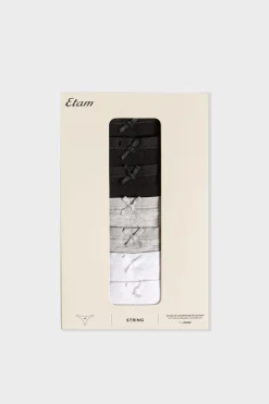 ETAM Packs De Braguitas|Set de 7 tangas de algodón MULTICOLOR