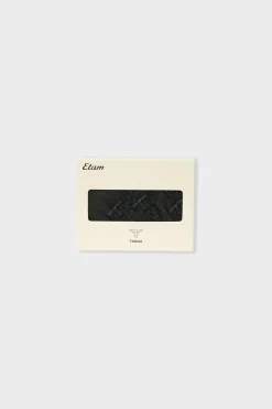 ETAM Tanga Brasileño|Packs De Braguitas|Set de 3 tangas de microfibra y encaje NEGRO