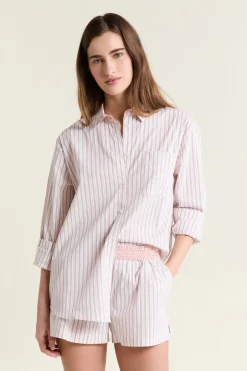 ETAM Los Pijamas Más Responsables|Partes De Abajo De Pijama|Short de pyjama à rayures avec coton ROSE