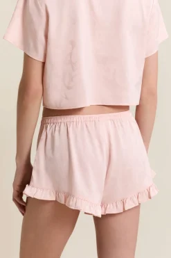 ETAM Partes De Abajo De Pijama|Short de pyjama satiné IMP FOND ROSE
