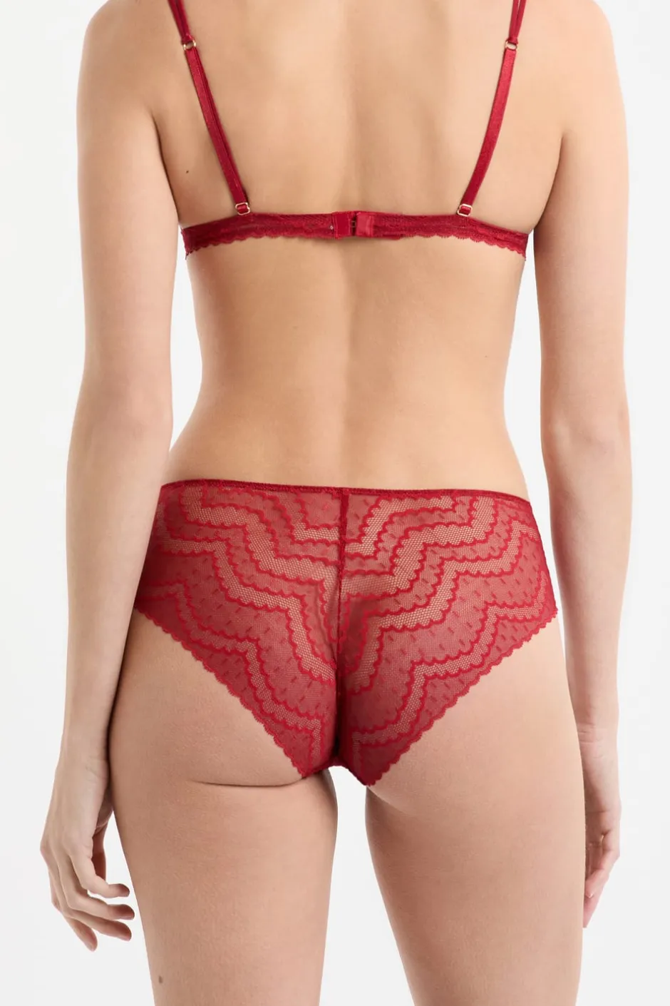 ETAM Braguitas Encaje|Brasileña|Shorty en dentelle ROUGE