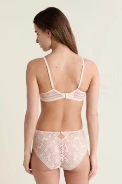 ETAM Lencería De Novia|Sujetadores De Encaje|Soutien-gorge en dentelle avec bijou doré BLUSH