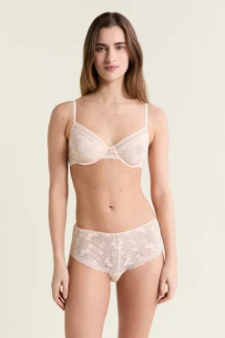 ETAM Lencería De Novia|Sujetadores De Encaje|Soutien-gorge en dentelle avec bijou doré BLUSH