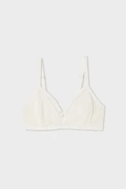 ETAM Sujetadores De Encaje|Sujetadores Talla Grande: Copas D-G|Soutien-gorge minimizer effet -1 taille ECRU