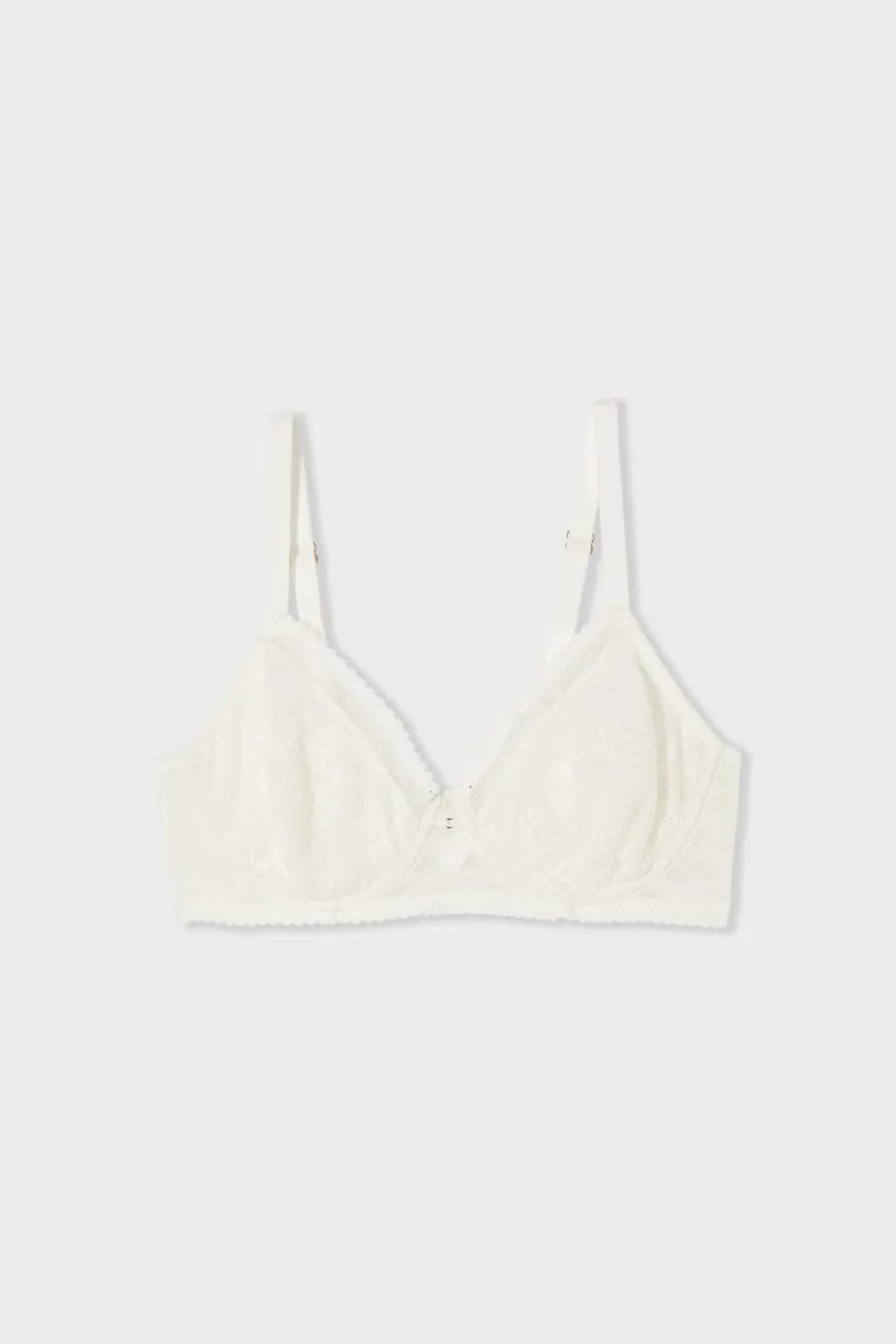 ETAM Sujetadores De Encaje|Sujetadores Talla Grande: Copas D-G|Soutien-gorge minimizer effet -1 taille ECRU