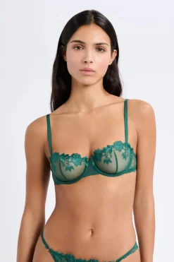 ETAM Sujetadores Talla Grande: Copas D-G|Balconette|Soutien-gorge N.9 - Balconnet en broderie EMERAUDE