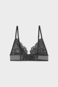 ETAM Sujetadores De Encaje|Sujetadores Sexy|Soutien-gorge triangle en guipure NOIR