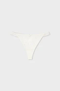 ETAM Braguitas Encaje|Tanga|String en dentelle ECRU