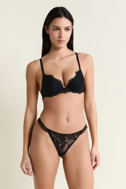 ETAM Braguitas Encaje|Tanga|String en dentelle NOIR