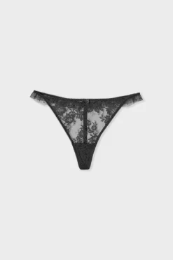 ETAM Braguitas Encaje|Tanga|String en dentelle NOIR