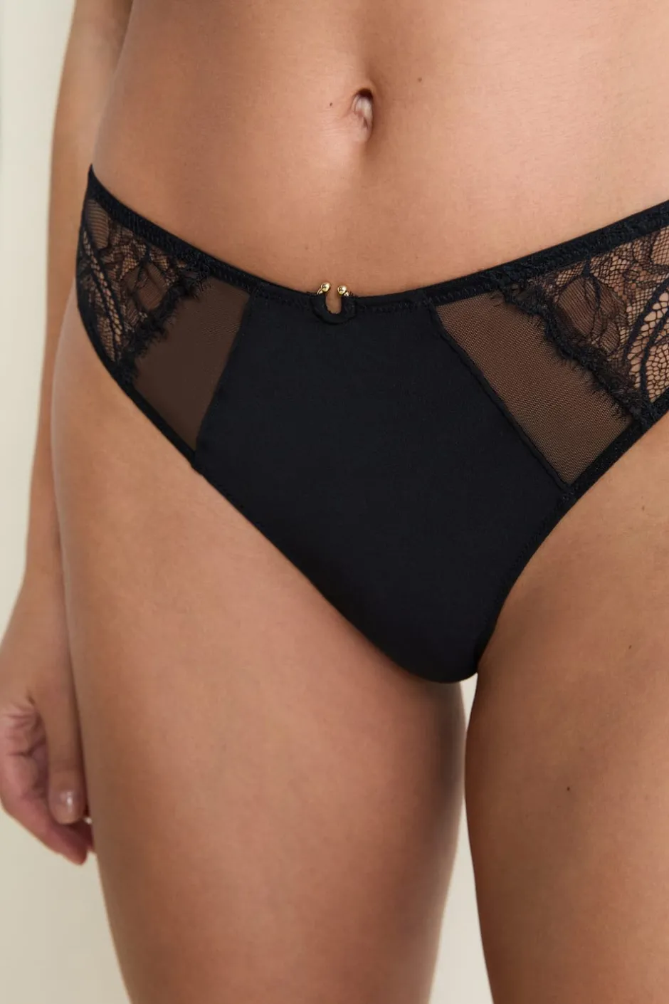 ETAM Braguitas Encaje|Tanga|String en dentelle NOIR