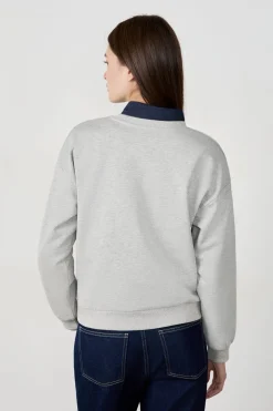 ETAM Cuello Redondo|Sudaderas|Sudadera "California" de algodón GRIS
