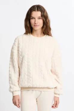 ETAM Los Pijamas Más Responsables|Pijamas Calentitos|Sudadera con efecto polar CRUDO
