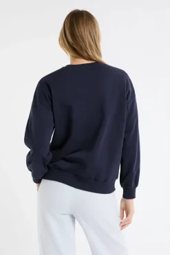 ETAM Los Pijamas Más Responsables|Ponchos, Sudaderas Y Chaquetas|Sudadera de algodón con estampado de paisaje de esquí marino