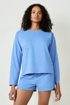ETAM Homewear|Pijamas Esenciales|Sudadera de pijama AZUL CLARO
